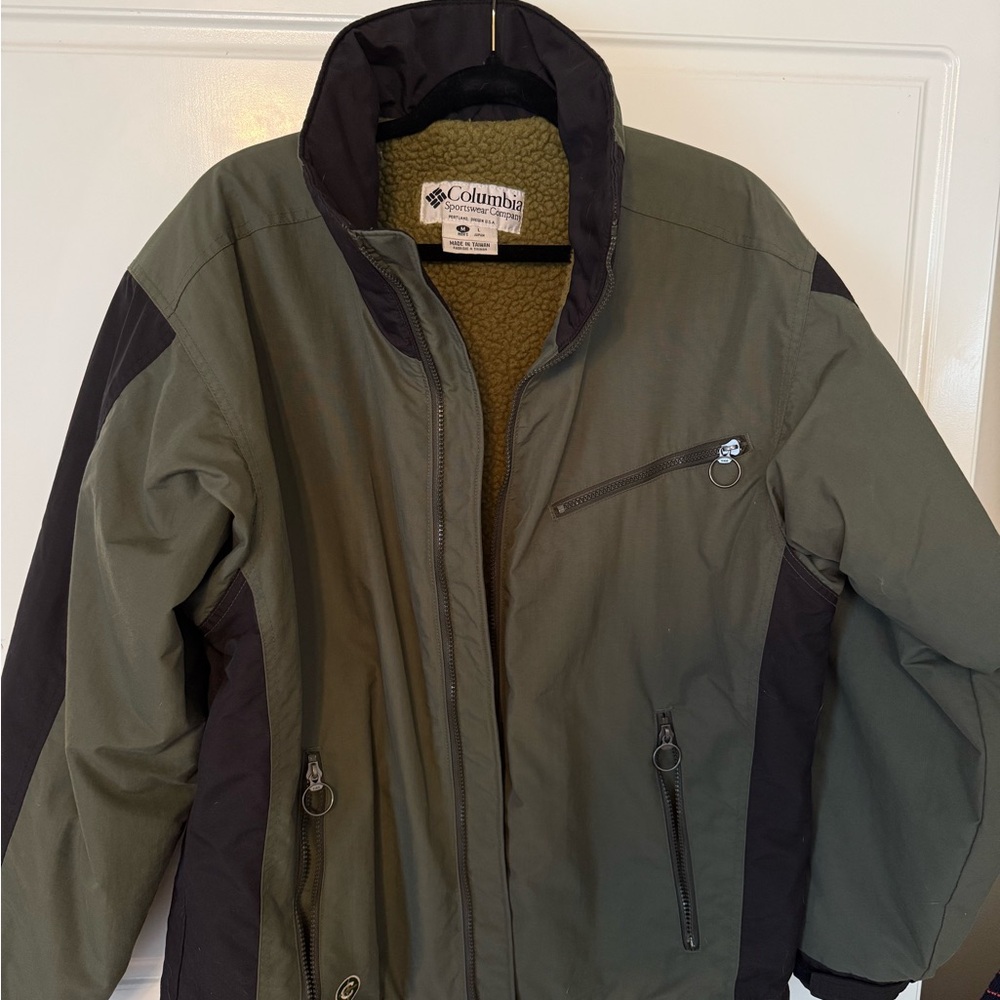 90's COLUMBIA CONVERT Boa Pile Fleece Lined Nylon Jacket